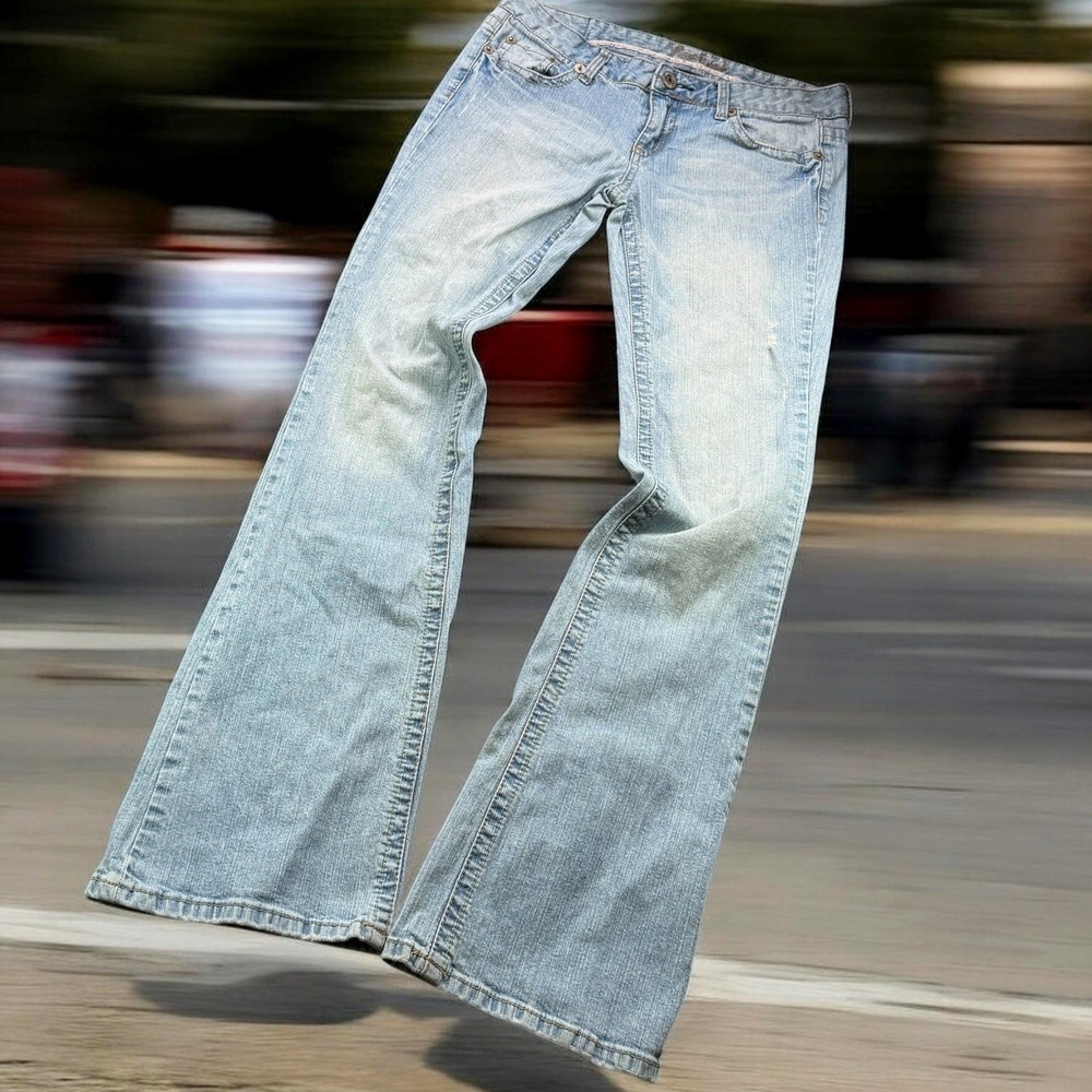 Amethyst Jeans Women 9T Light Blue Bootcut Stretch Denim Casual Y2K Aesthetic